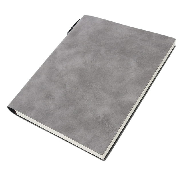Preplabs Leather Notebook with Pen Loop A5 Journal, Thick 120gsm Business Meeting Notepad, Lay-Flat Design for Office Planning & Notes