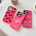 thumbnail image 3 of Funda De Teléfono TPU Suave Con Estampado De Amor De Barbie Casetify Para iPhone 14 13 12 11 Pro Max X XS XR 7 8 Plus Transparente, 3 of 4