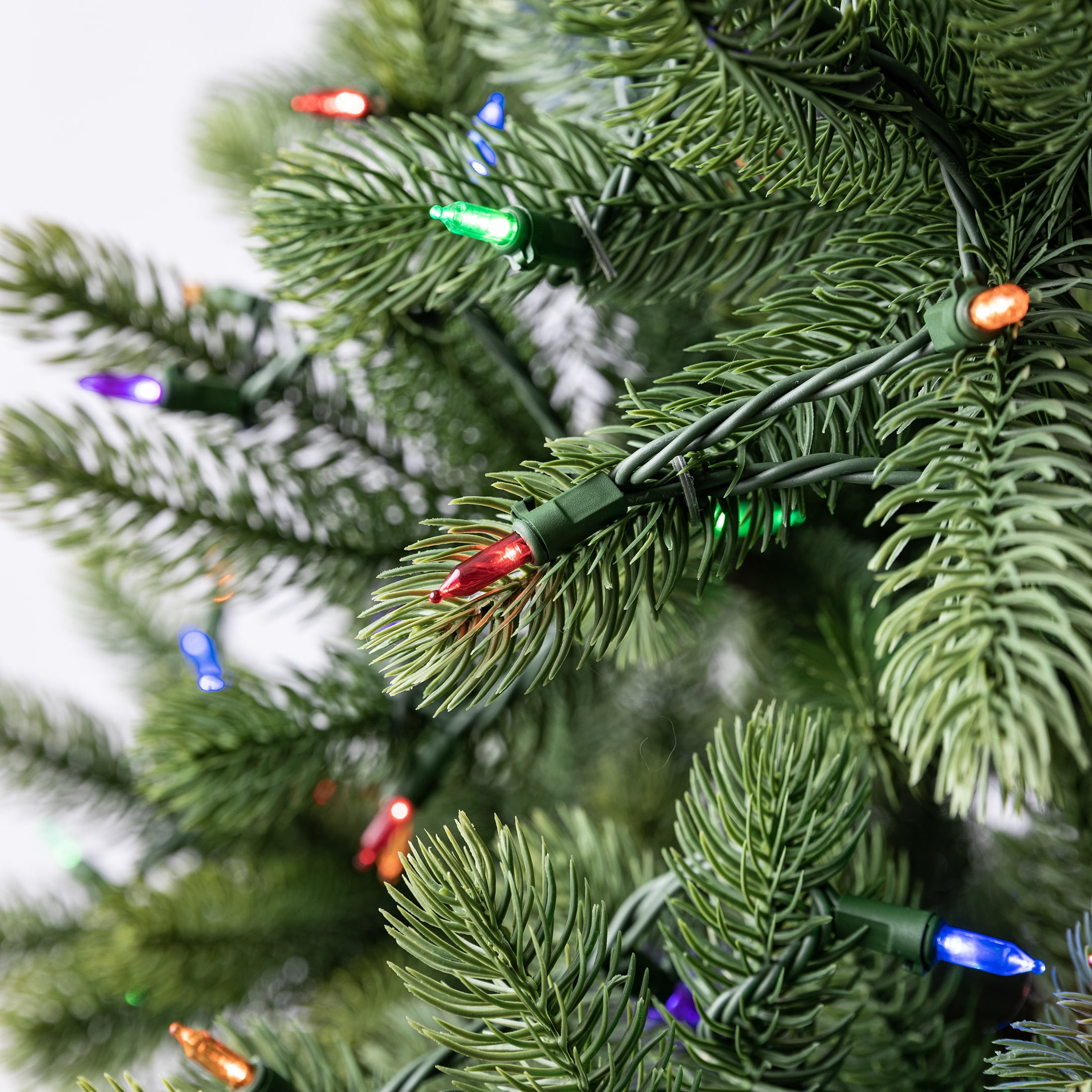 Indoor/Outdoor 50-Count LED Mini Christmas String Lights, Multicolor, 10.2', by Holiday Time