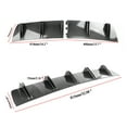 thumbnail image 5 of Rear Lip Diffuser, Lip Diffuser Rear Carbon Fiber 5 Fin Spoiler Shark Fin Car Fit Most Fit Most Vehicle Huiop Universal Abs Carbon, 5 of 7