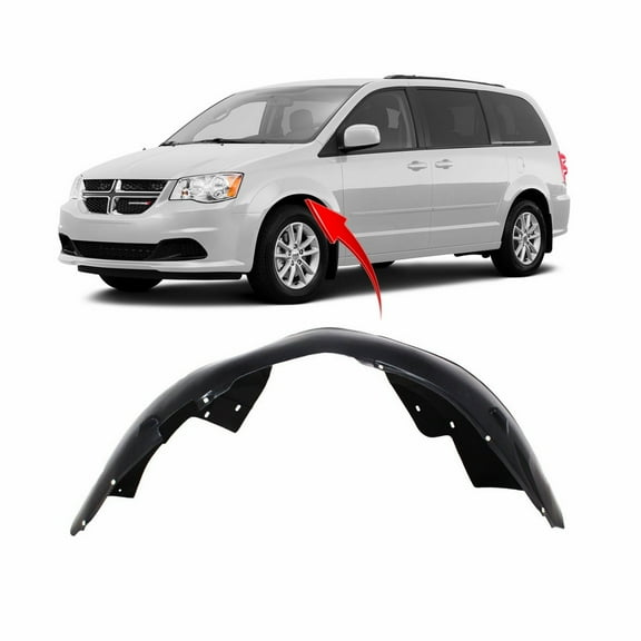 DCP Front Driver Side Fender Liner For 2008-2020 Dodge Grand Caravan CH1248147