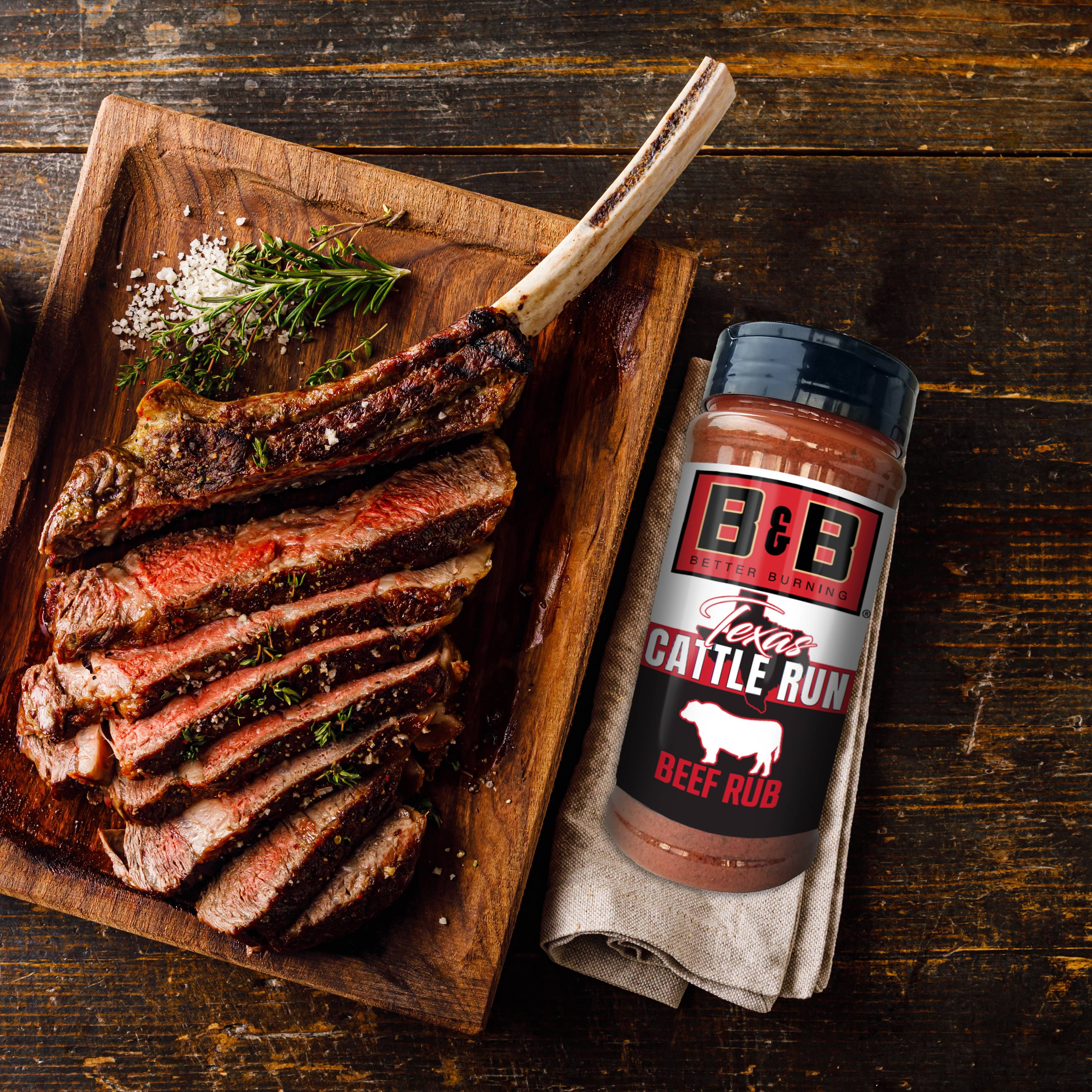 B&B Charcoal Cattle Run Beef Rub Seasoning