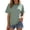 Green@GC@, variant on Womens Base T-Shirts Short Sleeve T Shirts for Women Casual Crew Neck Striped Lightweight Tees Soft Cozy Tops