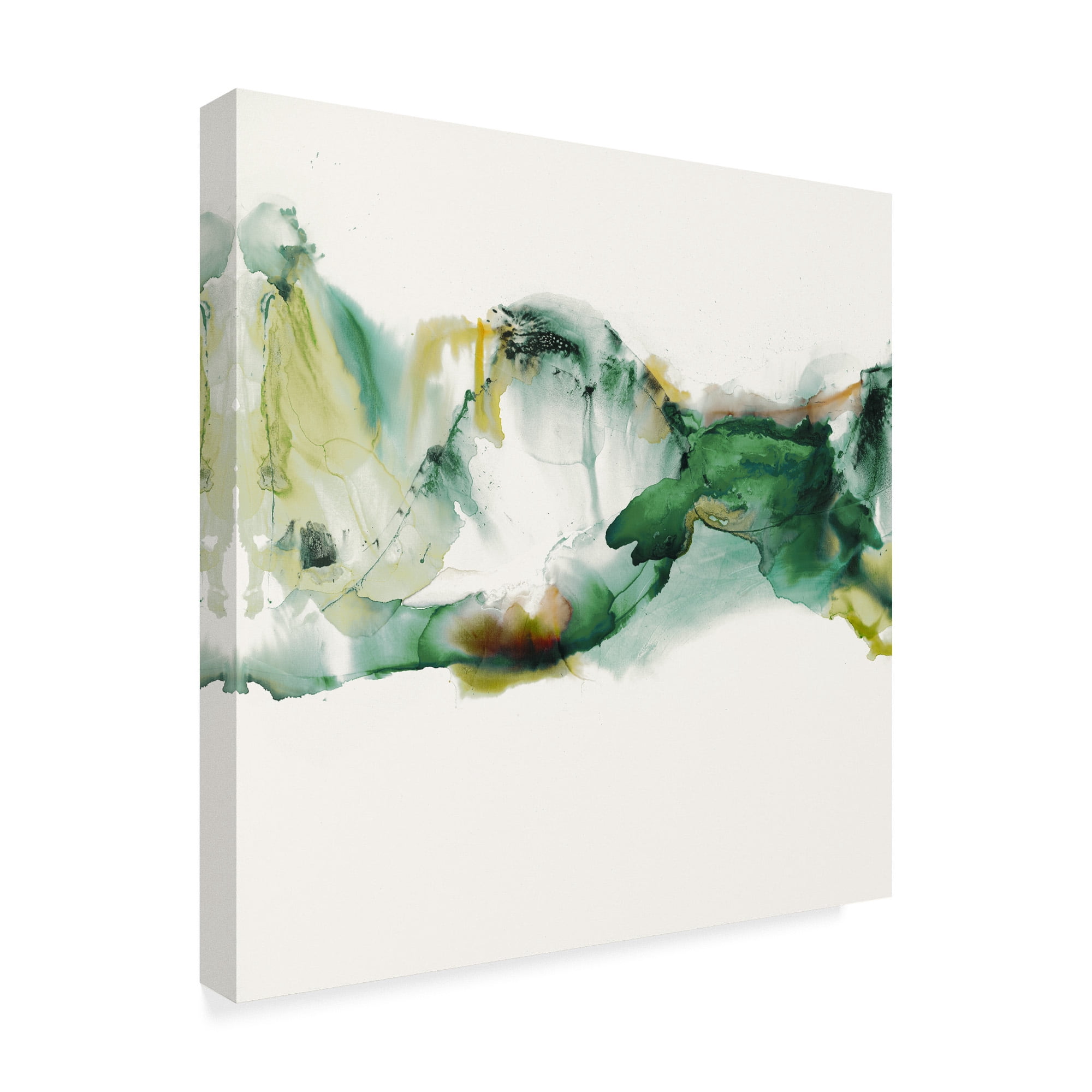 Trademark Fine Art Abstract Canvas Art ' Ua Ch Green Terrain Ii ' by Sisa Jasper