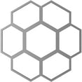 thumbnail image 4 of 20"OD x 8 1/2"ID x 1/2"P Florin Architectural Grade PVC Pierced Ceiling Medallion, Antiqued Silver, 4 of 10