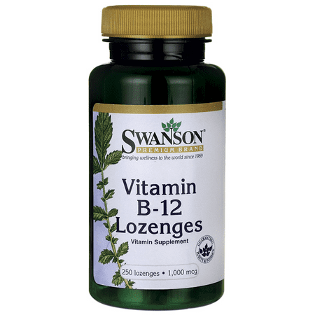Swanson Vitamin B-12 Lozenges 1,000 mcg 250 (Best Vitamin B12 Products)