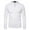 White, variant on QUINDOS Shirts for Men 2024,Men Fall And Winter Fashion Casual Solid V St Neck Long Sleeve Button Loose Vacation Tee Shirts