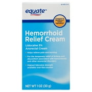 Equate Lidocaine Hemorrhoid Relief Cream, 1 oz