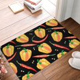 thumbnail image 2 of Non Slip Door Mat, yellow Pepper red Fast Drying Bath Tub Mats, Absorbent Bathroom Rugs Entrance Welcome Mat, Bath MatS for Tub, Floor, Home, Kitchen, Hotel,16x24in, 2 of 6