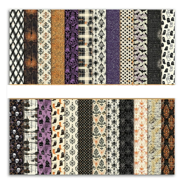 Guardoinrt Boho Scrapbook Paper Pack 12x12 Inch Coloured Decorative Craft Papers Set 24 Sheets 12 Degns PAD2105-12
