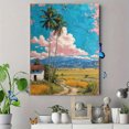 thumbnail image 4 of Bamboo Tree Farmhouse Landscape Canvas Print, Nature Plant Baby Girl Gift Home Wall Decor Art, 4 of 8