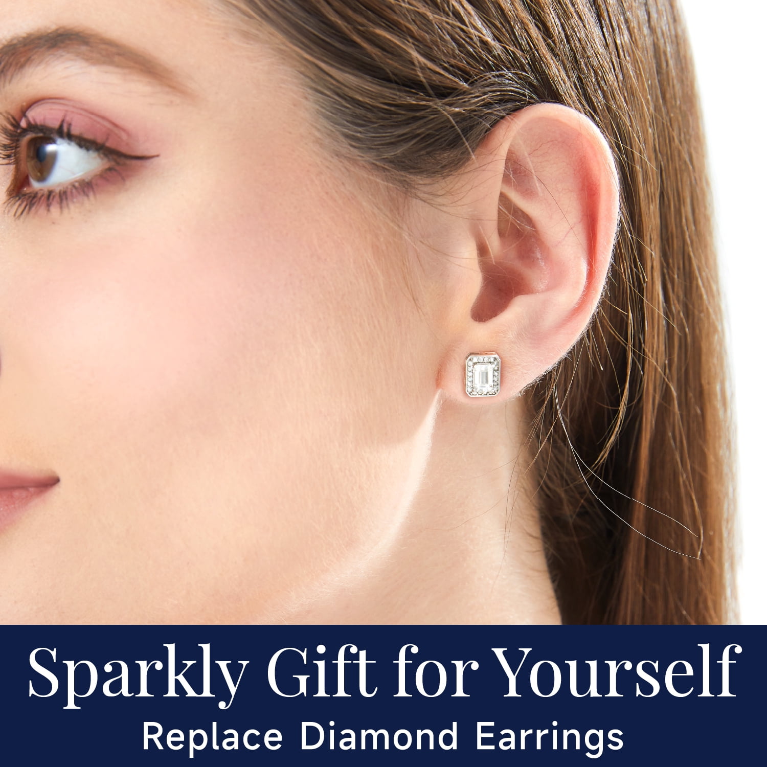 MomentWish 2 Carat Moissanite Stud Earrings for Women 925 Sterling Silver Jewelry Gifts for Valentine Mother's Day Christmas