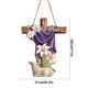 thumbnail image 3 of Crucifijo de Pascua de primavera, ideas de madera, placas decorativas, decoración del hogar, decoración ecológica, decoración exquisita, decoración del marco de la puerta, decoración de la cerca, 3 of 6