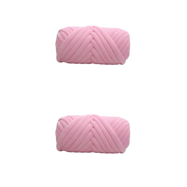 Billuyoard Para hilo grueso, voluminoso, hipoalergénico, inodoro, para tejer, voluminoso, soporte grueso para proyectos, manta de punto rosa Rosa 500g 2Conjunto