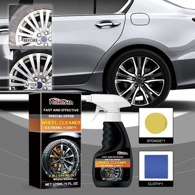 Car Wheel Cleaner And Remover For Cleaning Wheels And Tires Safe Alloy And Pain120ml