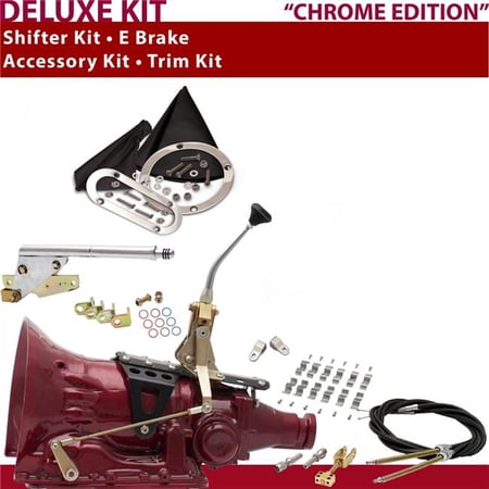 American Shifter TH350 Shifter Kit 8 in. E-Brake Cable Clamp Clevis Trim Kit for CA80B