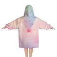 thumbnail image 2 of Pastel Rainbow Clouds Blanket Hoodies for Kids 6-13YR Oversize Wearable Blanket Hoodies for Boys Girls Teens, 2 of 7