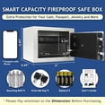 thumbnail image 5 of Safe Box for Home Safe (0.23 Cubic Feet) with Fireproof Bag, Personal Money Safey for Cash Saving, Mini Safey with Key, Digital Safety Box with Light, Money Lock Box (White), 5 of 5