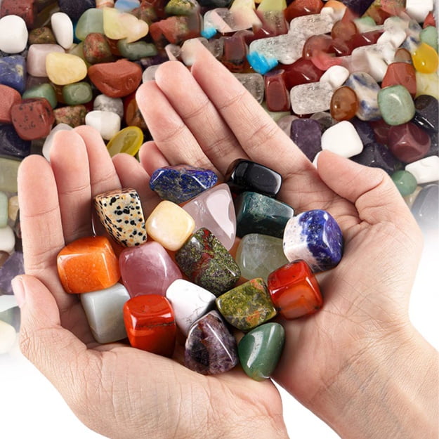 Cristales Piedras Naturales Citrino Opalina Hematites Amatista Ágata Cuarzo Ónix - Elige el tuyo Deng Xun unisex