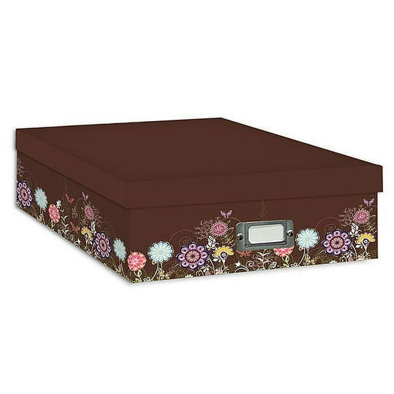 Pioneer Scrapbooking Storage Box (Printed Designs) Growing Flowers