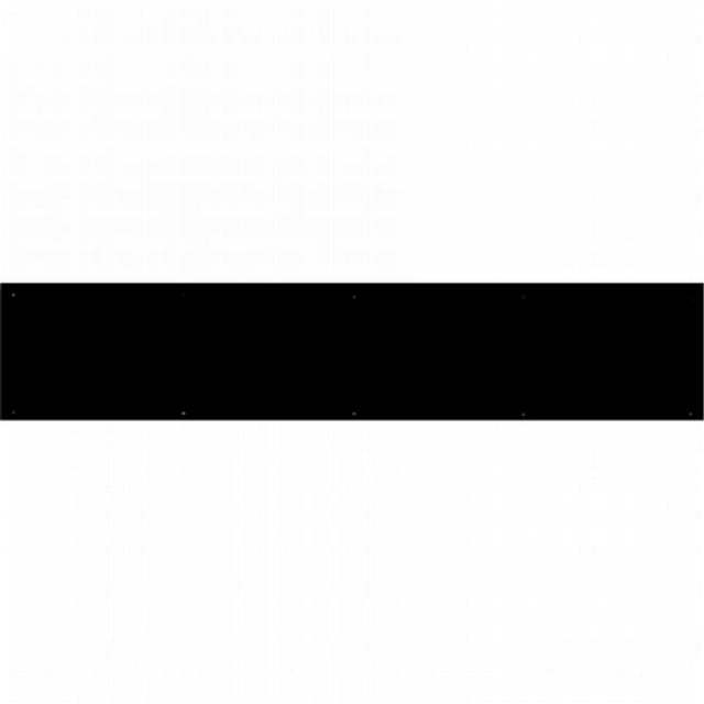 Brass Accents A09-P0628-622MAG 6 x 28 in. Magnetic Mount Weathered Flat Black Kick Plate