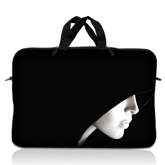 LSS 15.6 inch Laptop Sleeve Bag Carrying Case Pouch with Handle for 14" 15" 15.4" 15.6" Apple Macbook, GW, Acer, Asus, Dell, Hp, Sony, Toshiba, Lady in Hood