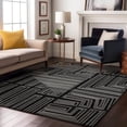 thumbnail image 4 of Dalyn Rugs Premium Machine Washable Mayfield AMF1045 Black 8' x 10' Rug, 4 of 7