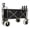 Black 148, variant on Heavy Duty Folding Camping Wagon Cart with Bench Seat, Convertible All-in-One Utility Wagon for Outdoor Adventures, Black/Gray, 220lbs Capacity