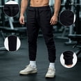 thumbnail image 3 of Yungyresw Men's Slim Jogger Pants Tapered Athletic Sweatpants For Jogging Running Gym Workout Comfortable Casual Fall Outfits Black L, 3 of 8
