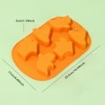 thumbnail image 3 of TIELUTT Silicone Pumpkin Chocolate Baking 2025 Mini Pumpkin Silicone Baking Halloween Pumpkins Candy Silicones Small Cake Stacking Baking Racks Candy Makers Chocolate Candy Melts and Small Foil Pans, 3 of 4