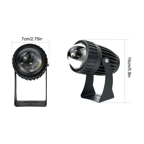 Ounissouiy Foco de pared LED a prueba de lluvia Ángulo ajustable Iluminación de paisaje al aire libre Luces de haz 250lm Lámparas de noche brillantes DIY Iluminación y accesorios azul