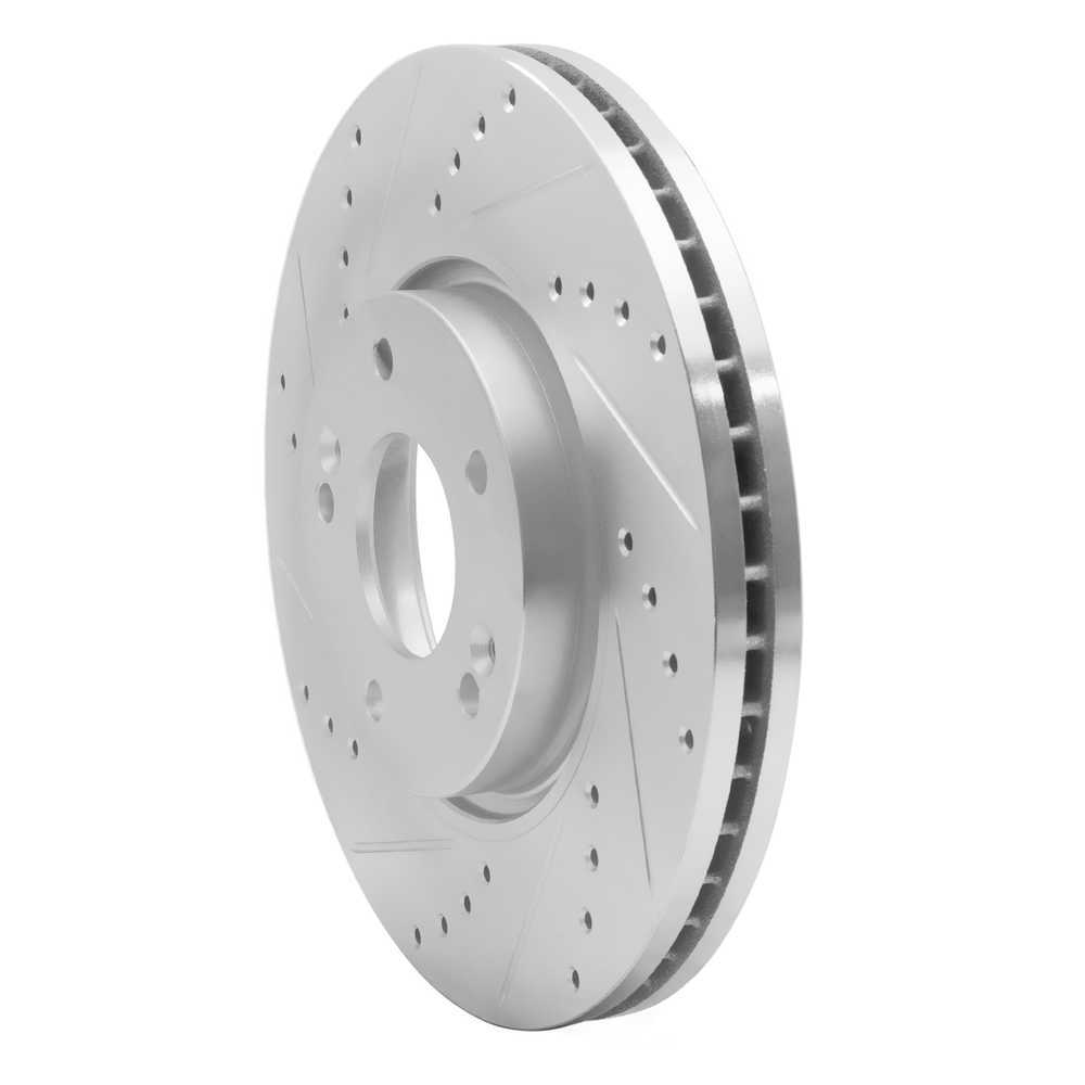 Dynamic Friction Company 631-21032L DFC Brake Rotor - Drilled And Slotted - Silver