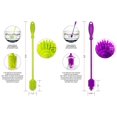 thumbnail image 6 of A-BRUSH 4 pcs set Silicone Bottle Brushes BPA Free - Bottle Washer FDA Approved - Long Handle Antibacterial Baby Bottle & Nipple Brush Ideal for Glass & Plastic Water Bottles (Green X2/Purple X2), 6 of 7