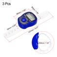 thumbnail image 2 of Finger Tally Counter 0-99999 5 Digital LED Display for Sports Counting, Blue, 3 Pack, 2 of 5