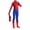 Royal Blue, variant on Web Pattern Zentai Costume, Halloween Cosplay Outfit With Allover Web Graphics and Detailed Hero-Style Chest Artwork Including Bodysuit and Face Covering for Cosplay and Halloween Events