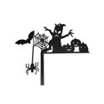 thumbnail image 1 of Letrero de esquina de puerta con tumbas de castillo de Halloween Decoración de esquina de puerta de doble cara Letrero de ángulo de puerta Decoración de esquina de puerta, 1 of 7