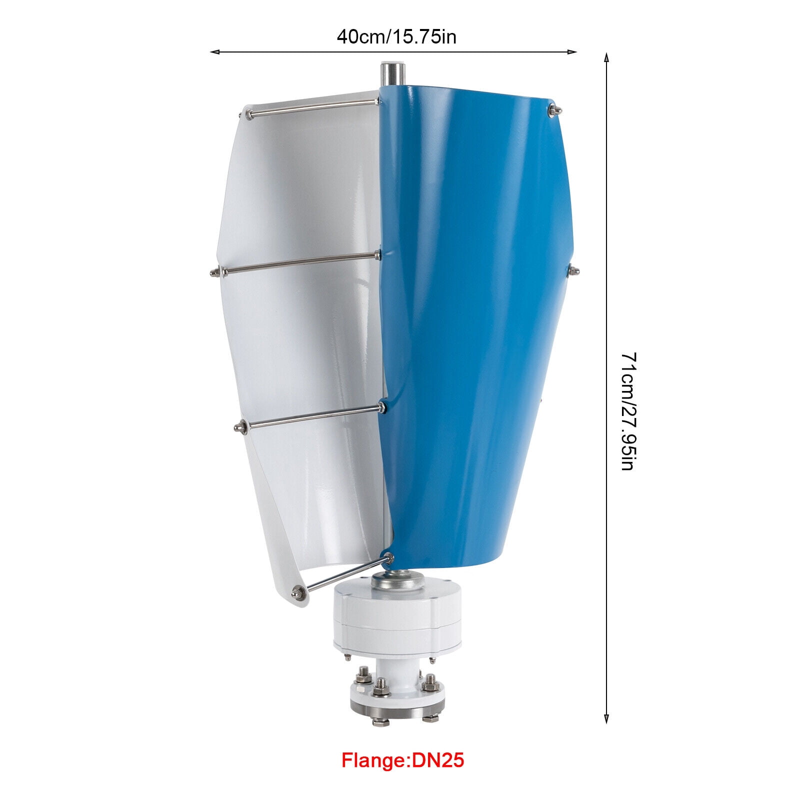 500W Vertical Axis Wind Turbine Generator 12V with Controller Home Windmill Kit for home, business
