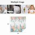thumbnail image 5 of Marine Life Cloth Napkins, Nautical Underwater Coral Shell Starfish Watercolor Washable and Reusable Dinner Napkins Set of 2, Table Napkin for Kitchen Party Birthday Wedding Hotel 20"x20", 5 of 9
