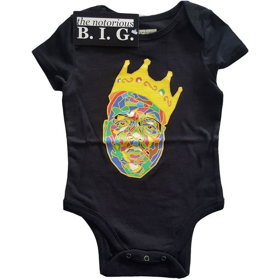 Biggie Smalls Kids Baby Grow: Crown (0-3 Months)