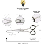 Ruvanti Professional Hair Cutting Scissors Kit/Thinning Shears/Barber/Hair Scissors Tools Set 6.5 Premium Japanese Stainless Steel Texturing Scissor/Thinning Scissors/Barber Scissors For Men/Women