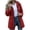 Red, variant on Rain Jacket Women Long Sleeve Full Zip Waterproof Elastic Waist Hooded Jackets Fall Outdoor Hiking Travel Outerwear with Pockets(X-Large,Green)