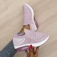 thumbnail image 2 of CHOII Clearance Women's Woven Breathable Foam Mesh Shoes Walking Wear-Resistant Air-cushion Thick Sole Anti-slip Sneacker for Ladies C omfortable Running Shoes Casual Hiking Shoes,Light Purple/9.5, 2 of 5