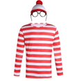 thumbnail image 3 of Disfraz de Halloween de Minghuan Cartoon "¿Dónde está Wally?", disfraz de cosplay familiar para adultos y niños, temática de juego., 3 of 5