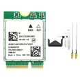thumbnail image 1 of Tarjeta Adaptadora Inalámbrica RTL8922AE WiFi7 con Antena Giratoria, 2,4 G/5 G/6 G, 6338 Mbps, Bluetooth 5.4, M.2 NGFF, para 10/11, 1 of 5