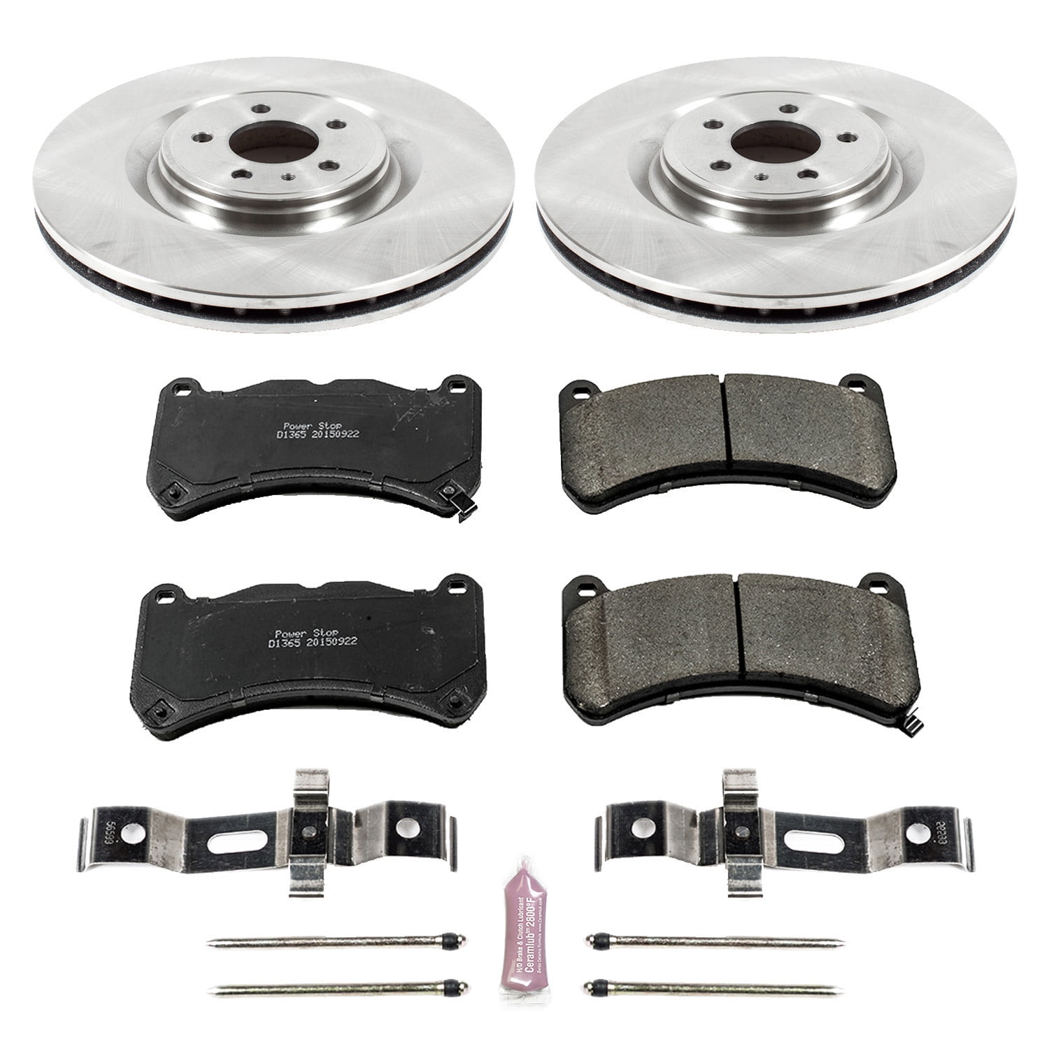 PowerStop Front Stock Replacement Brake Pad and Rotor Kit Fits: FORD Select Models KOE6400