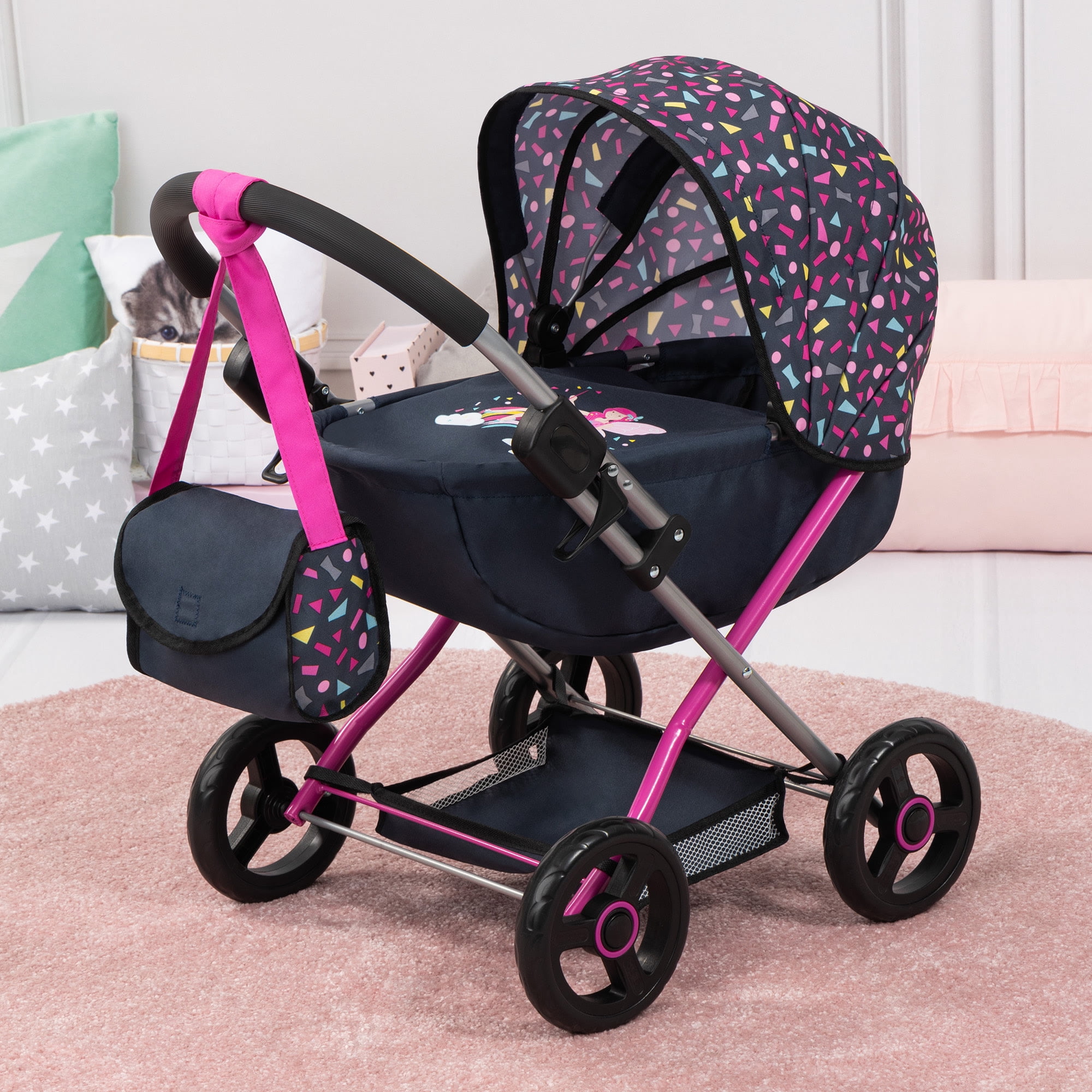 Pram Cosy W/ Shoulder Bag in Navy, Hot Pink, Fairy