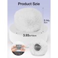 thumbnail image 4 of xianyou-Pop Filter for Blue Yeti Microphone, Furry Mic Windscreen Cover Compatible with AM8, SoloCast, Yeti Pro/Nano, Razer Mini, Razer X, Razer Seiren V2 Pro USB Microphone (White), 4 of 4