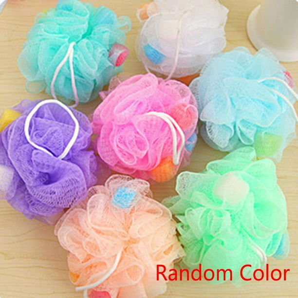 Colorful Bathroom Body Mop Flower Ball Shower Soft Sponge Bubbles Body ...