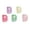 D, variant on - 5pc Multicolor A-Shape Acrylic Letter Beads, Transparent Acrylic Beads for DIY Jewelry, Bracelet, Necklace, Keychain Making, Art Crafts (A)