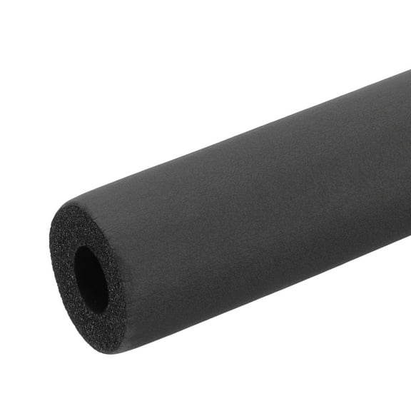 Uxcell 1/2" (13mm) ID x 3Ft x 0.35" Pipe Insulation Foam Tube, Pipe Cover Wrap Roll Bar Tubing for Handle Grip HVAC Air Conditioner Units, Black